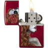 Zippo Classic 28830 — зажигалка, красная глянцевая
